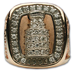 Montreal 1993 Stanley Cup championship ring - Front
