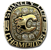 Calgary 1989 Stanley Cup playoffs ring - Front