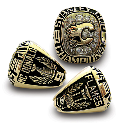 Calgary 1989 Stanley Cup playoffs ring - Combo A