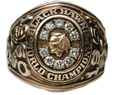 Chicago 1961 Stanley Cup winners' ring - Front