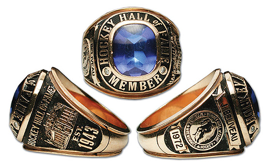 Beliveau Hall of Fame's induction ring